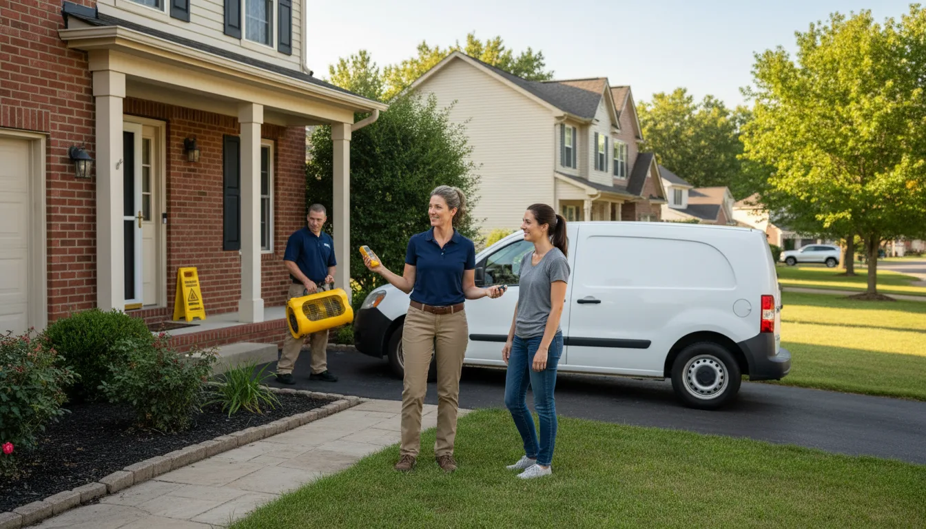 Residential water damage restoration in Glenolden, PA